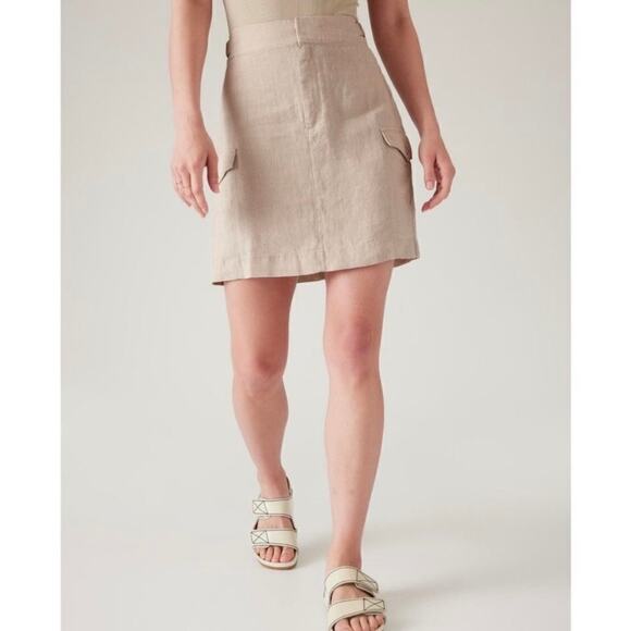 Athleta Velocity 100% Linen Cargo Pocket Skirt - Picture 11 of 11